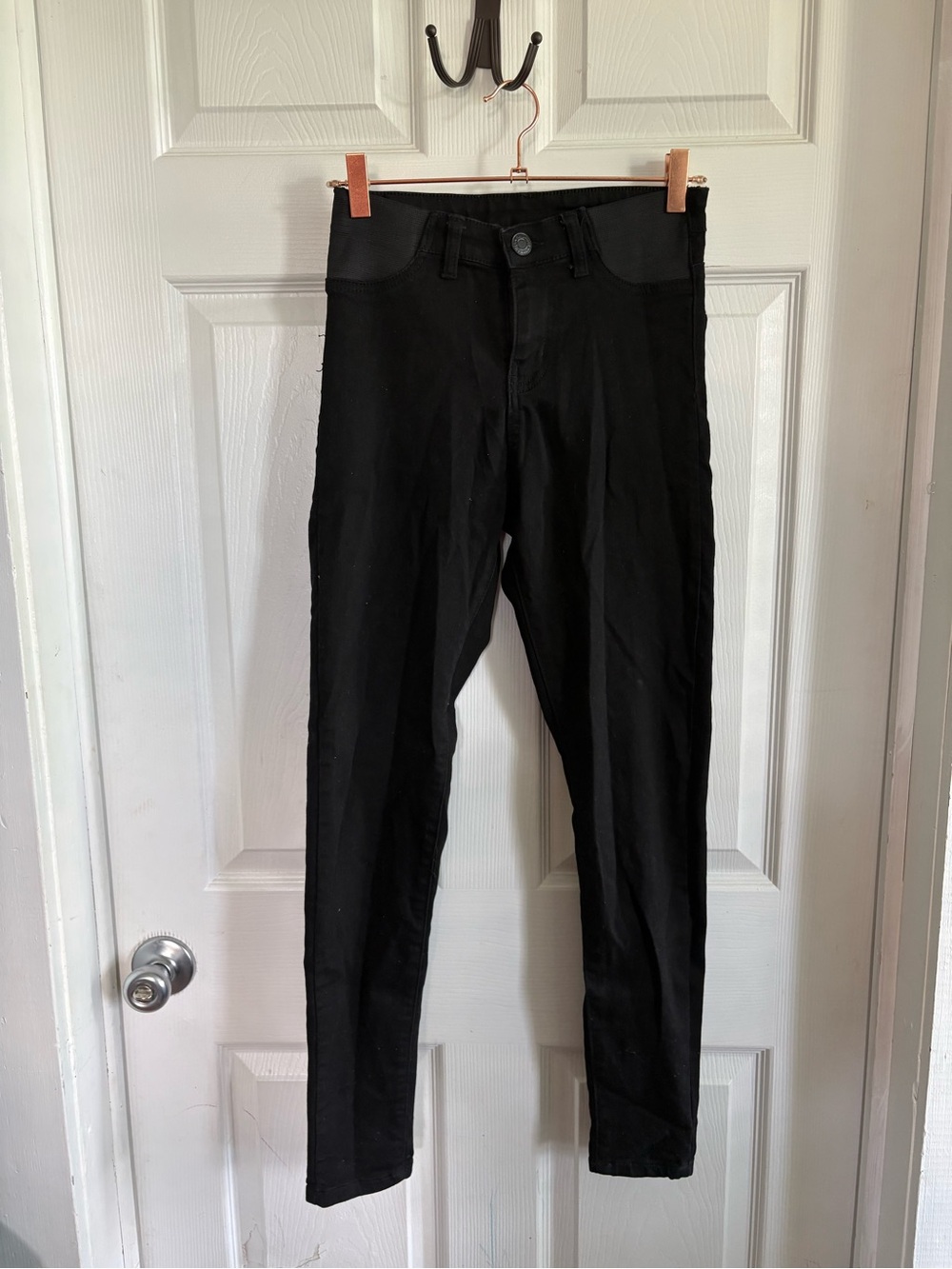 Black High-Waist Maternity Jeans